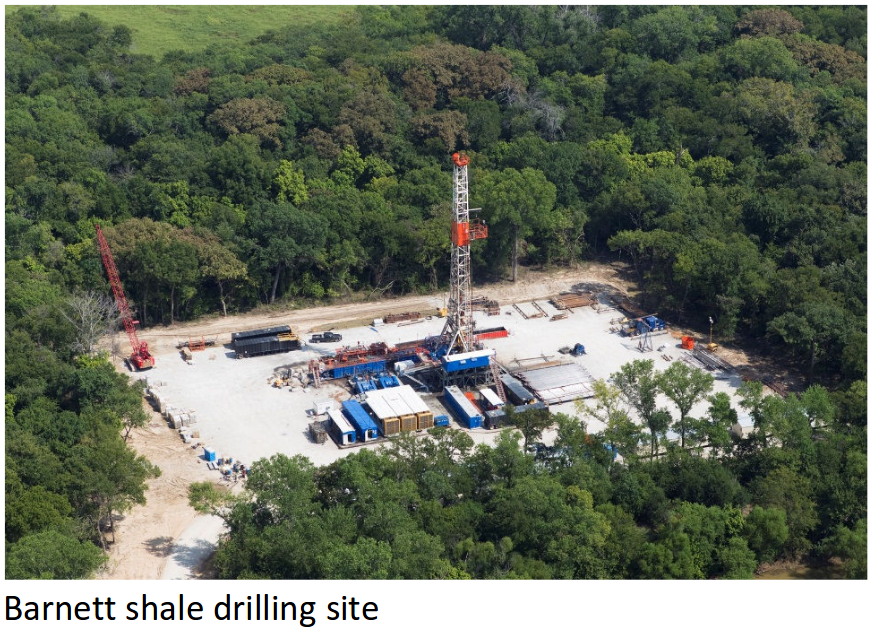 Barnett Shale Drilling Site