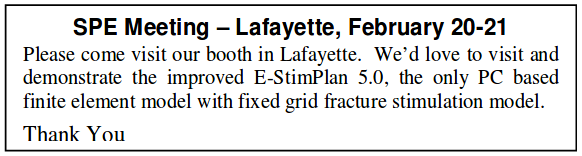 SPE Meeting Lafayette February 20-21