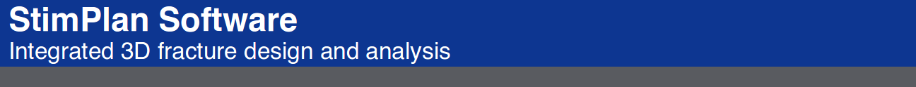 StimPlan&trade; Software Integrated 3D Fracture Design and Analysis