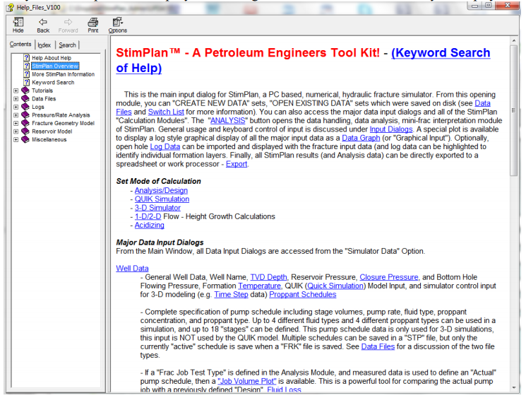 Stimplan A Petroleum Engineers Tool Kit